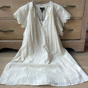 Who What Wear eyelet lace linen dress nwt xs